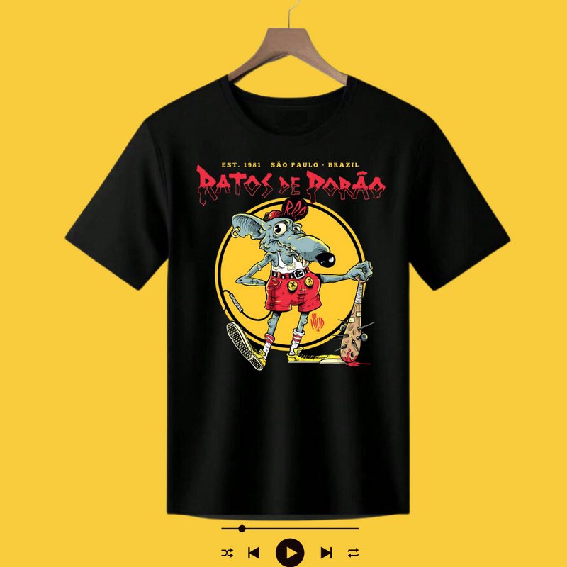 CAMISETA RATOS DE PORÃO