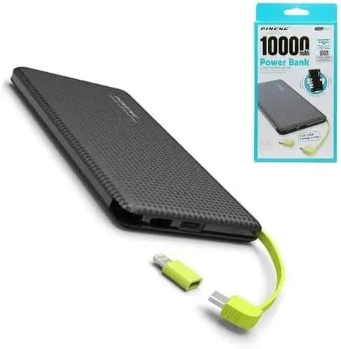 Carregador Portátil Power Bank 10.000mah com adaptador iPhone, V8